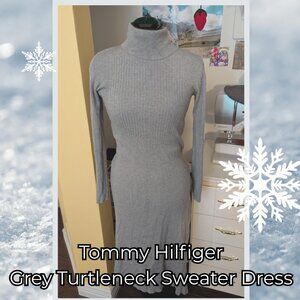 ❆Tommy Hilfiger Grey Turtleneck Sweater Dress❆